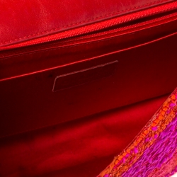 مملوكة مسبقًا حقيبة شانيل قلاب كلاسيك متوسطة تويد متعددة الألوان