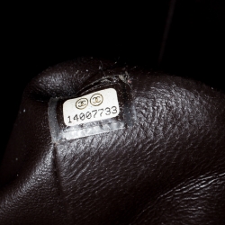 Pre Owned حقيبة شانيل قلاب كلاسيك ماكس جلد مبطن بنية