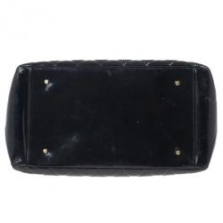 Pre Owned Chanel Black Vintage Patent Grand Shopping Tote GST