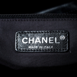 Pre Owned حقيبة يد شانيل باريس بيريتز جراند كانفاس مقوى مبطن أسود