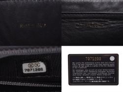 Pre Owned Chanel Black Metalasse Caviar Leather Top Handle Bag