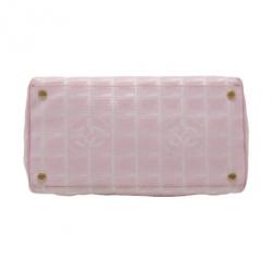 مملوكة مسبقًا حقيبة يد توت شانيل لاين ترافيل شعار CC نايلون