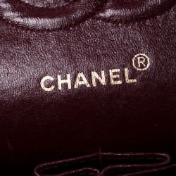 Pre Owned Chanel Black Quilted Leather Medium Vintage Classic Double Flap Bag