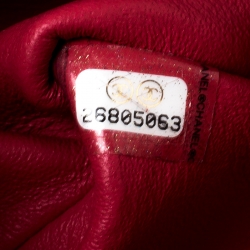 Pre Owned Chanel Coral Pink Quilted Leather Studded Flap Shoulder Bag