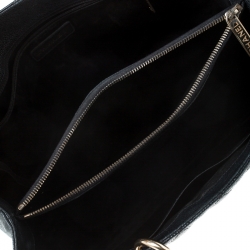 Pre Owned Chanel Black Quilted Caviar Leather Grand Shopper Tote