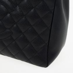 Pre Owned Chanel Black Caviar Grand Shopper Tote
