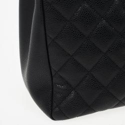 Pre Owned Chanel Black Caviar Grand Shopper Tote