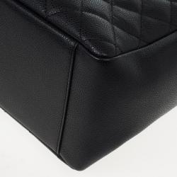 Pre Owned Chanel Black Caviar Grand Shopper Tote
