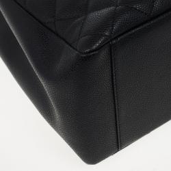Pre Owned Chanel Black Caviar Grand Shopper Tote