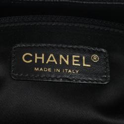 Pre Owned Chanel Black Caviar Grand Shopper Tote