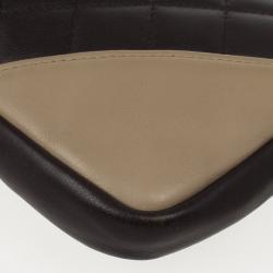 Pre Owned Chanel Black &amp; Beige Mini Calfskin Leather Ligne Cambon Bowler Tote