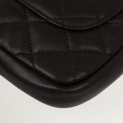 Pre Owned Chanel Black &amp; Beige Mini Calfskin Leather Ligne Cambon Bowler Tote