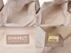 مملوكة مسبقًا Chanel Beige Nylon New Travel Line Tote MM Bag