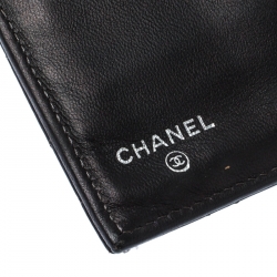 Chanel Black Quilted Leather Classic L Flap Wallet