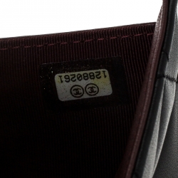 Pre Owned محفظة شانيل قلاب كلاسيك جلد مبطنة سوداء