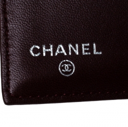 Pre Owned محفظة شانيل قلاب كلاسيك جلد مبطنة سوداء