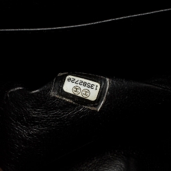 Pre Owned Chanel Black Quilted Caviar Leather Jumbo Classic Single Flap Bag