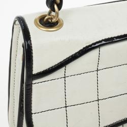 Pre Owned Chanel Leather Square Quilt Flap Bag