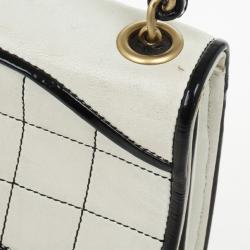 Pre Owned Chanel Leather Square Quilt Flap Bag
