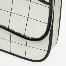 Pre Owned Chanel Leather Square Quilt Flap Bag