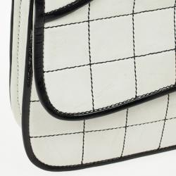 Pre Owned Chanel Leather Square Quilt Flap Bag
