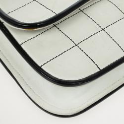 Pre Owned Chanel Leather Square Quilt Flap Bag