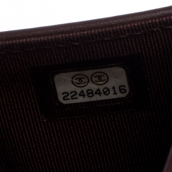 Pre Owned Chanel Black Quilted Leather Classic L Flap Wallet