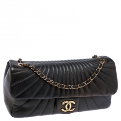 مملوكة مسبقًا Chanel Olive Green Leather Flap Shoulder Bag