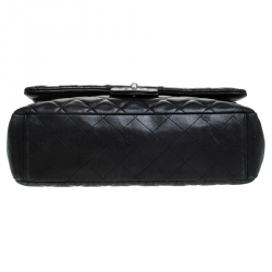 مملوكة مسبقًا Chanel Black Quilted Leather Maxi Classic Double Flap Bag