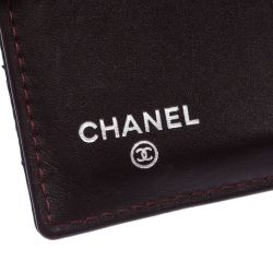 Chanel Black Quilted Leather CC Compact Wallet