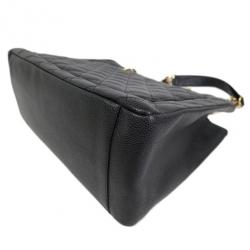 Pre Owned Chanel Black Caviar Grand Shopper Tote GST