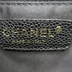 Pre Owned Chanel Black Caviar Grand Shopper Tote GST