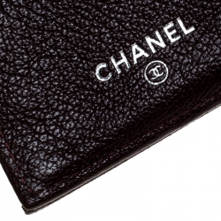 Pre Owned Chanel Black Quilted Leather Diamond Stitched Continental Flap Wallet