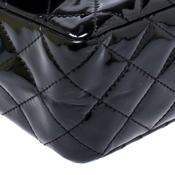Chanel Black Quilted Patent Leather Reissue 2.55 Classic 227 Flap Bag