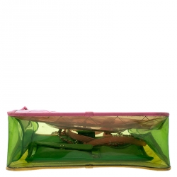 Pre Owned Chanel Multicolor Quilted PVC and Leather Medium Coco Splash Shopping Tote