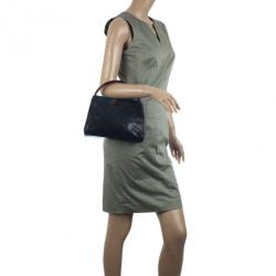 مملوكة مسبقًا Chanel Vintage Black Quilted Tortoise Handle Small Tote