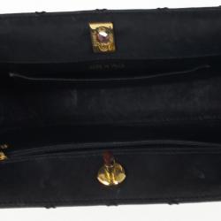 مملوكة مسبقًا Chanel Vintage Black Quilted Tortoise Handle Small Tote