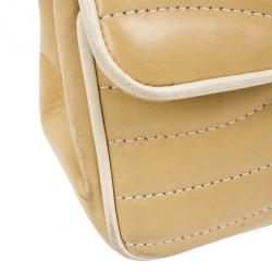 مملوكة مسبقًا Chanel Beige Leather Medium Flap Bag