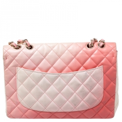 مملوكة مسبقًا Chanel Off-White/Ombre Quilted Leather Jumbo Classic Single Flap Bag