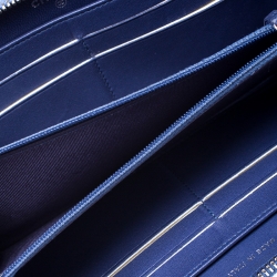 Chanel Blue Ombre Leather CC Zip Around Wallet