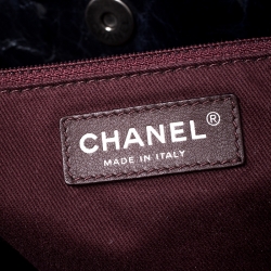 Pre Owned حقيبة كتف شانيل إن ذا ميكس كبيرة جلد مبطن زرقاء قزحية