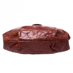 Pre Owned حقيبة شانيل ماكسي CC بقلاب جلد كافيار شيست نات مبطن 