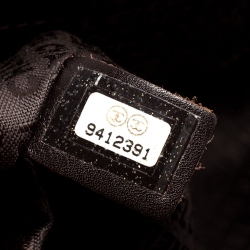 مملوكة مسبقًا حقيبة كتف شانيل قلاب CC حلقات جلد طية بنيه