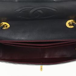Pre Owned Chanel Vintage Black Jumbo XL Flap Bag