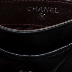 Chanel Black Quilted Caviar Leather Classic Card Holder