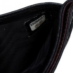 Chanel Black Quilted Caviar Leather Classic Card Holder