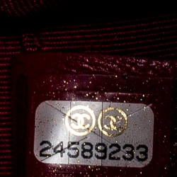 Pre Owned Chanel Red Quilted Leather Riviera Zip Shoulder Bag