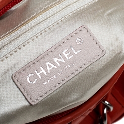 مملوكة مسبقًا Chanel Orange Leather Ultimate Soft Sombrero Bowler Bag