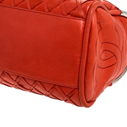 مملوكة مسبقًا Chanel Orange Leather Ultimate Soft Sombrero Bowler Bag