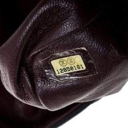 Pre Owned حقيبة شانيل جامبو كلاسيك جلد أسود مبطن بقلاب